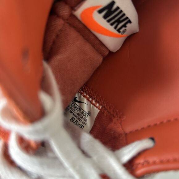 Nike Blazer Mid '77 Vintage Suede Mix Mantra Orange Men's 12 Shoes CZ4609-800 - Picture 6 of 10